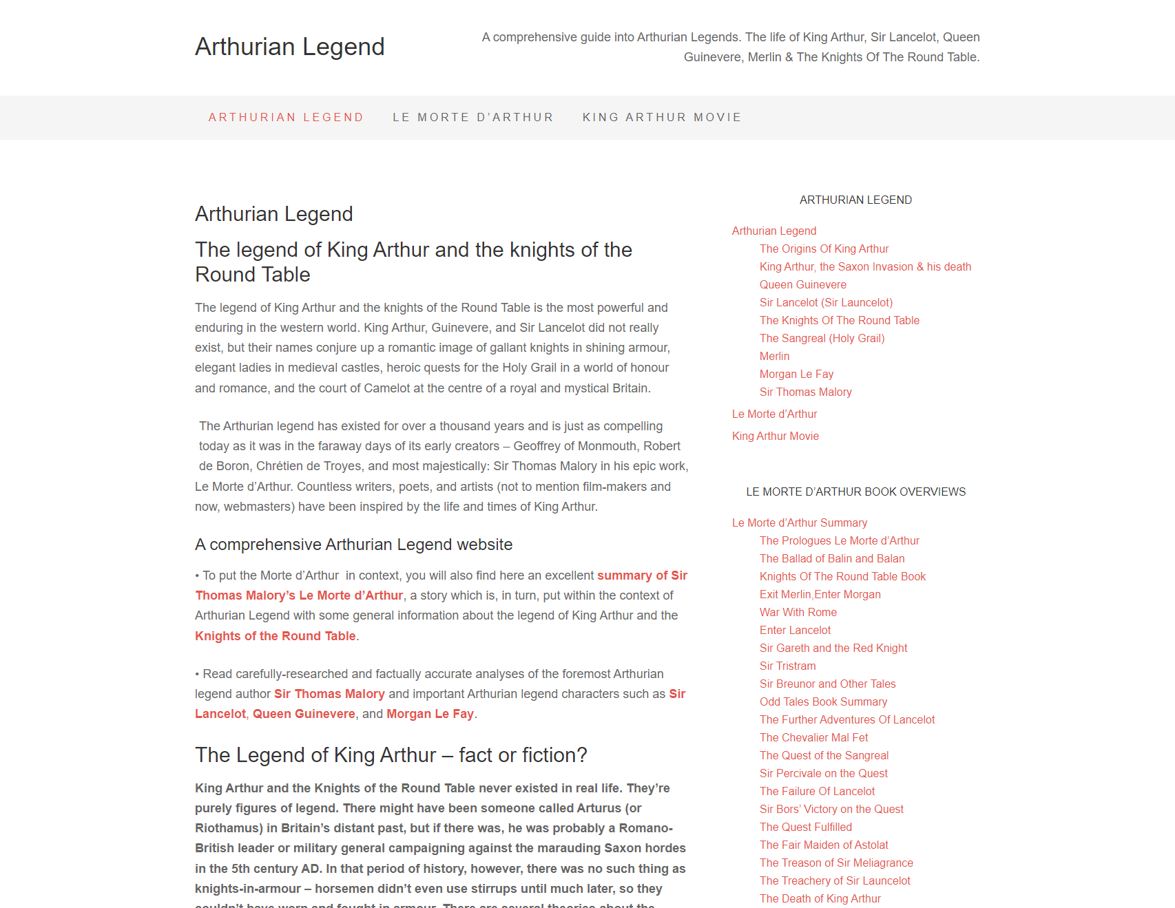 Arthurian-legend.com