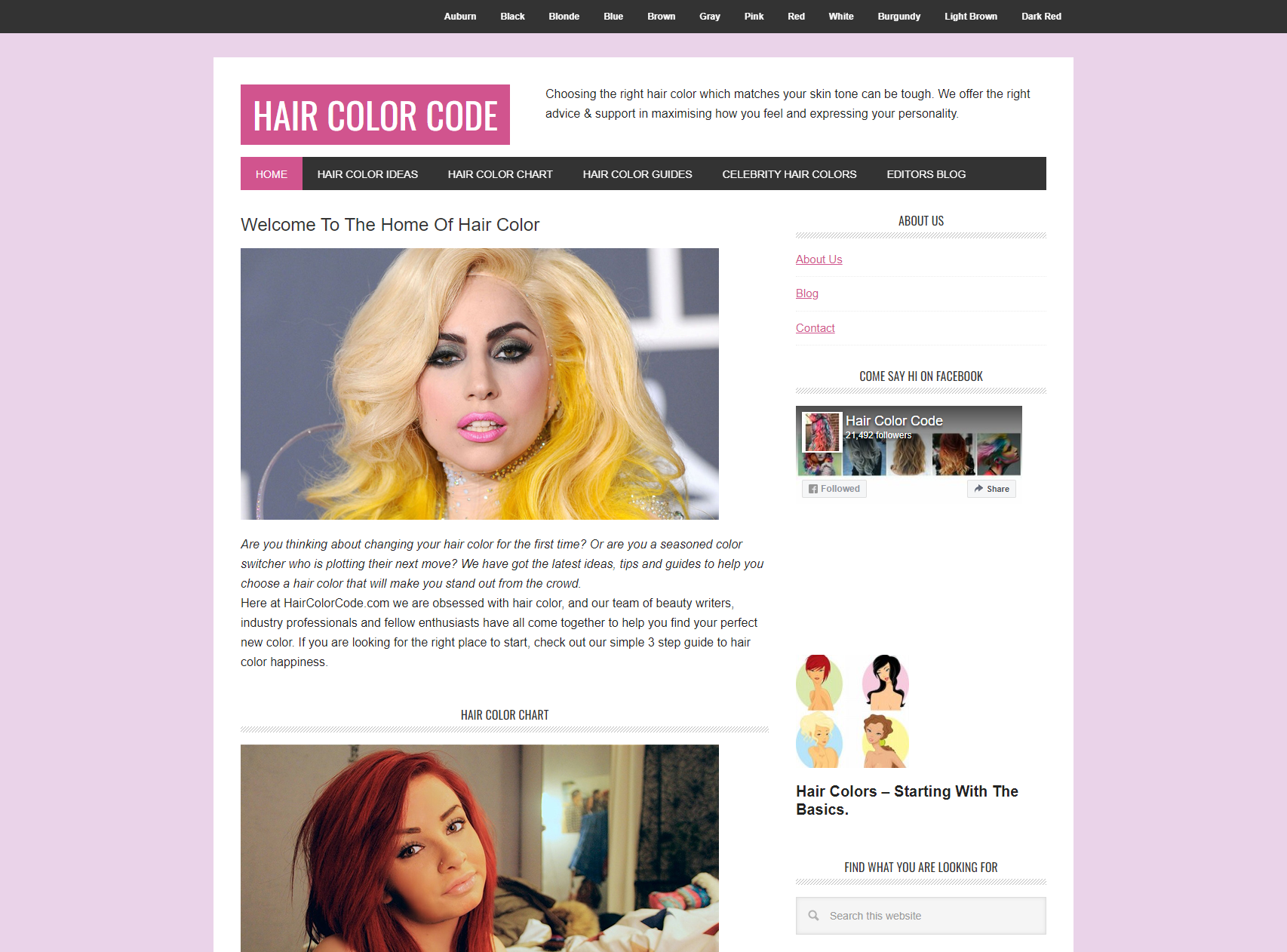 Haircolorcode.com